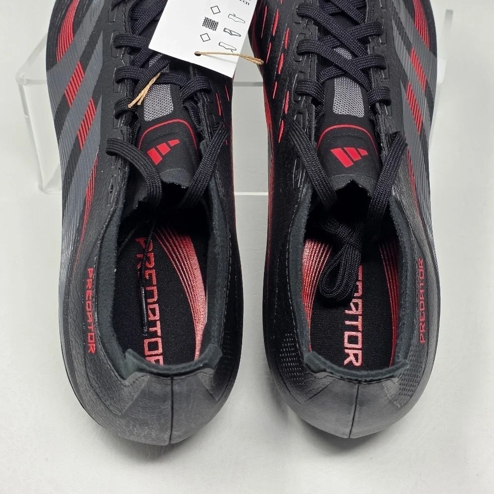adidas Predator League Firm Ground Soccer Cleats ID1328 Mens Size 10.5 Black New